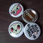 Backyard Owls 4 Button Pack..